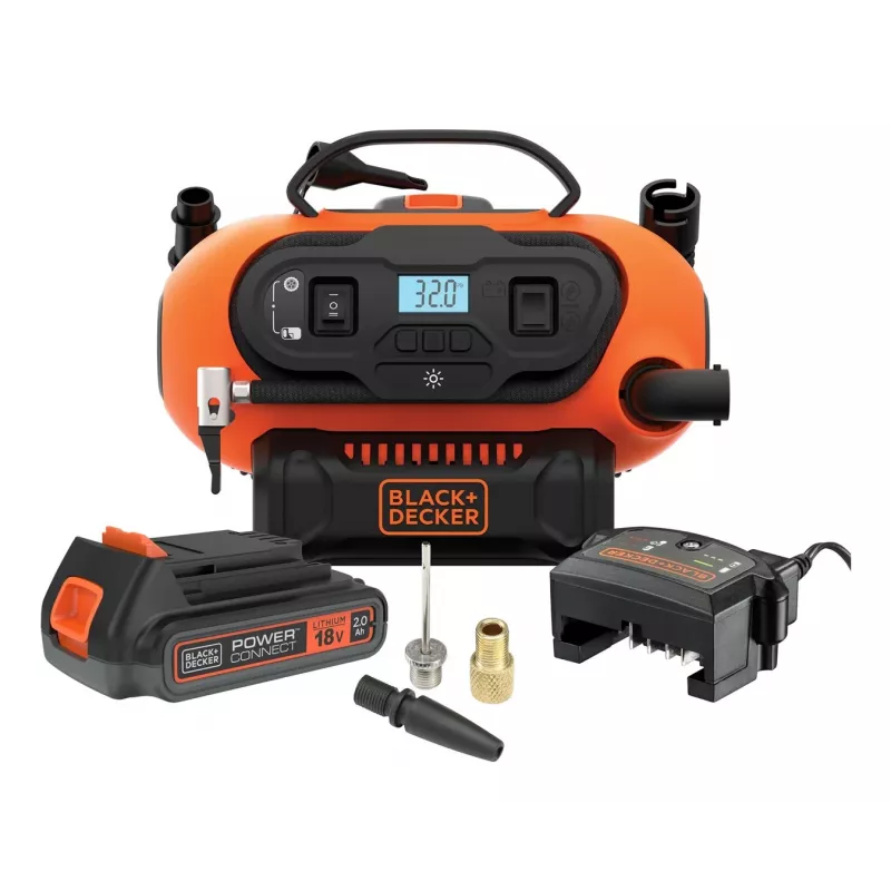 Black & Decker BDCINF18N-QS ilmakompressori 160 l/min AC/savukkeensytytin