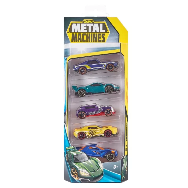Zuru Metal Machines pienoisautot (5 kpl) 1:64, sarja 2, sekalaisia malleja