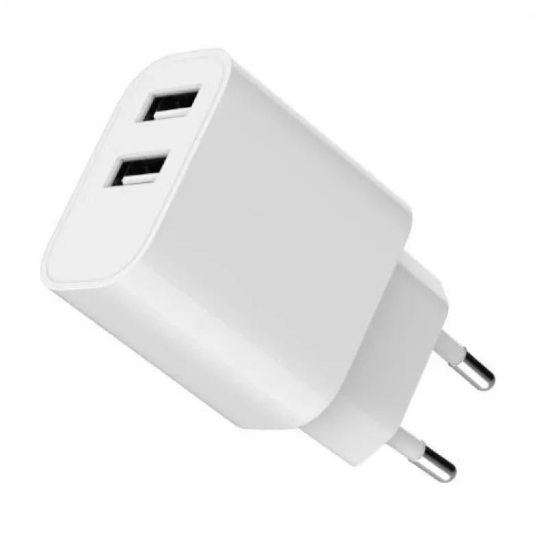 Laturi Gembird TA-UC-2A12-01 sisäkäyttöön AC 2.4A 2 USB valkoinen