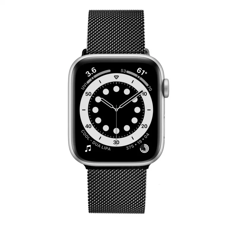 Fixed | Mesh-ranneke Apple Watch 38/40/41 mm -kelloon | musta