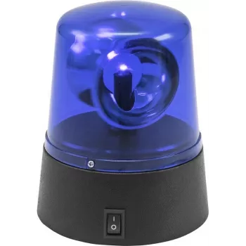 LED-minihälytysvalo EUROLITE 50603660 sininen – USB-ladattava, paristokäyttöinen, kompakti varoitusvalo