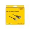 Adapteri USB 2.0 Type-A sarjaporttiin RS-232 D-Sub 9-pin uros DeLOCK 62646