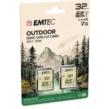 Emtec 32 GB UHS-I U1 V10 Outdoor flash-muisti ECMSD32GHCU1ORP