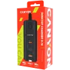 CANYON laturi H-10 PD 20W QC 3.0 18W 2USB-A 2USB-C pöytä musta