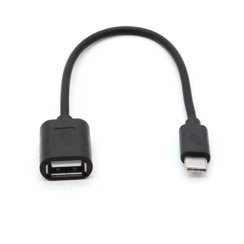 TB kaapeli OTG USB AF - USB C 15cm musta (AKTBXKU4PAC015B)