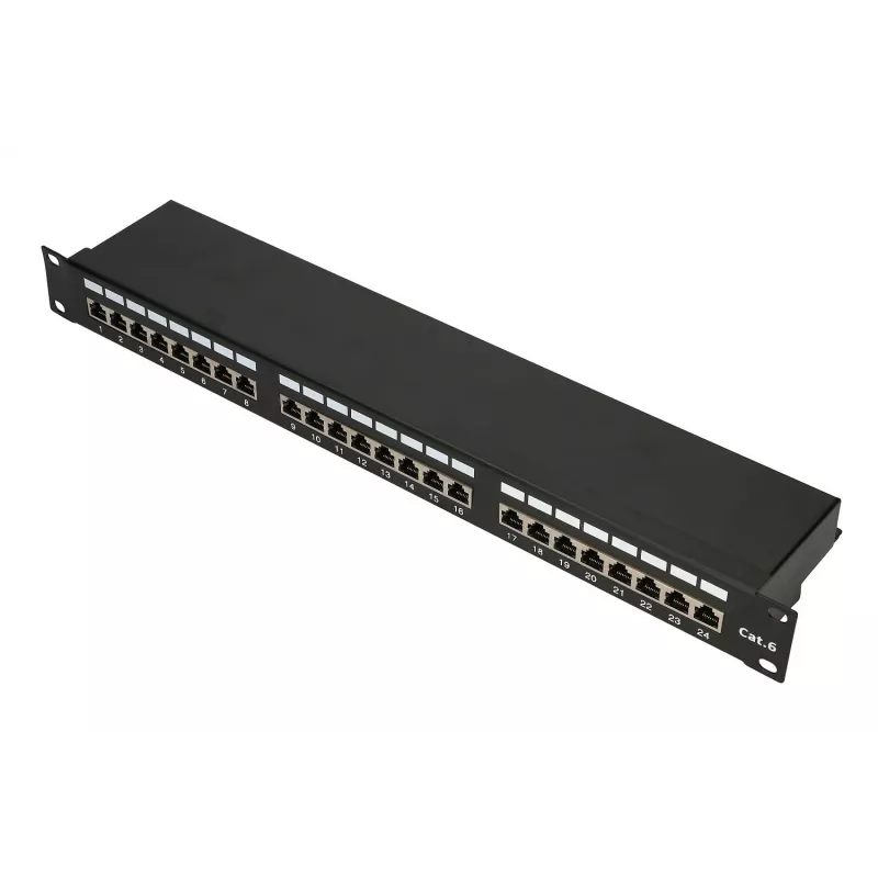 Extralink CAT6 STP V2 | patch-paneeli | 24 porttia