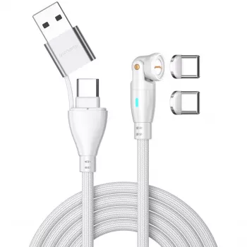 USB-kaapeli 4smarts 541236 USB 2.0 1,8 m USB-C valkoinen