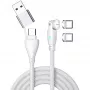 USB-kaapeli 4smarts 541236 USB 2.0 1,8 m USB-C valkoinen