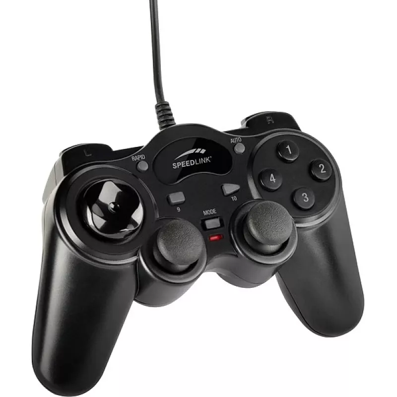 Speedlink THUNDERSTRIKE SL-6515-BK Gamepad PC:lle, musta