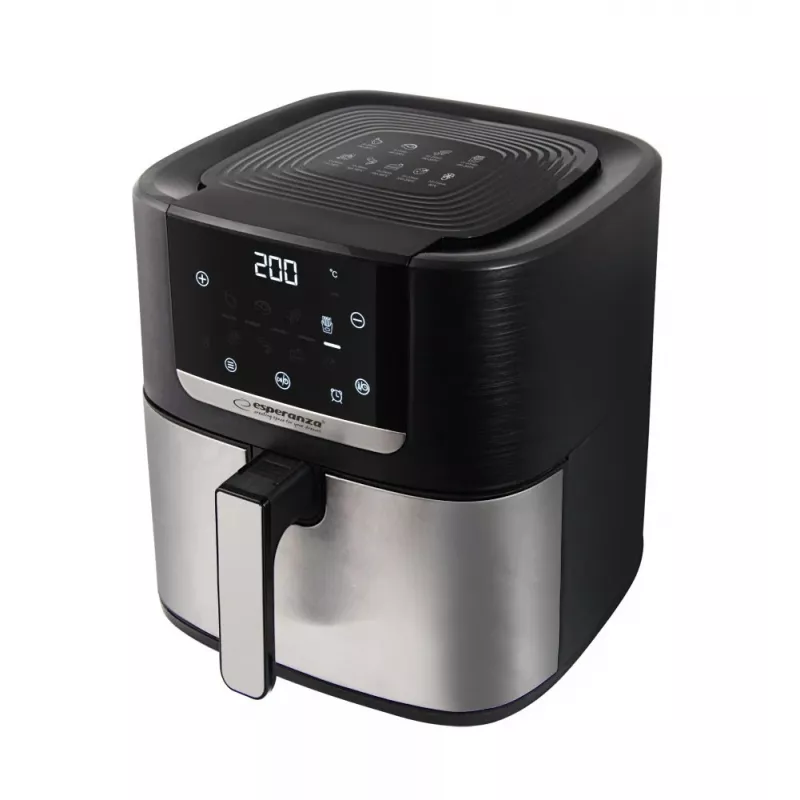 Esperanza EKA004 Pollo Fritto rasvaton friteerauskeitin, 8 L, 1700 W, inox