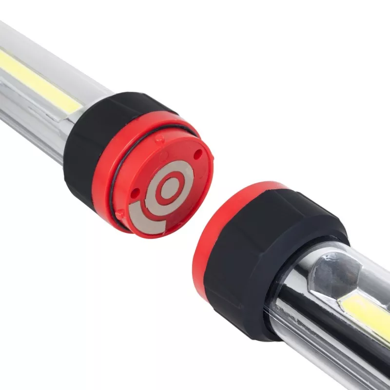 MCE230 Cob LED Xxl 2X työvalaisin magneetilla ja koukulla, kaksoistilat, 1200 lumenia max. - Maclean