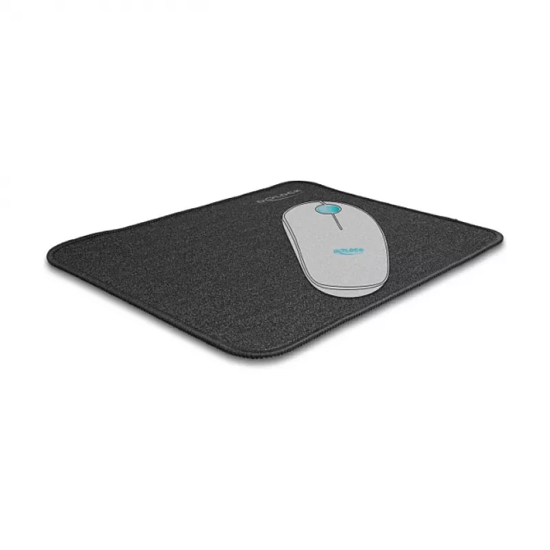Hiirimatto DeLOCK kimaltavan musta 300x245mm kumi liukumaton