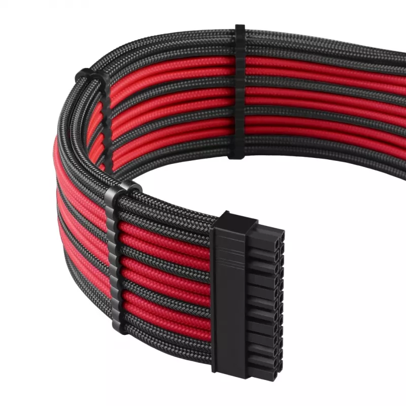 CableMod PRO ModMesh CM-PCAB-BKIT-NKKR-3PK-R jatkokaapelisarja, musta/punainen