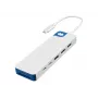 Hyper HyperDrive Flex 9-porttinen Dual-4K-HDMI-telakka, valkoinen/sininen | HD4103BUGL | HDMI-liitäntöjen määrä 2
