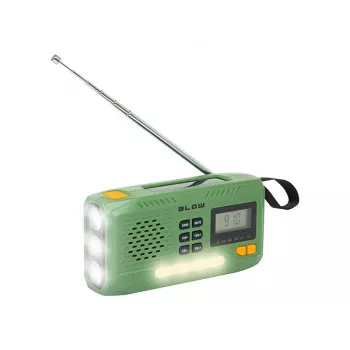 Kannettava AM/FM-aurinkoradio BLOW RA13 77-551# – kevyt, akuton aurinkolataus