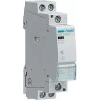 Sähkörele Hager ESC225S, 230 V AC tulo, 25 A kosketusvirta, harmaa, 17,85×60×83 mm