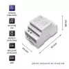 DIN-kiskovirtalähde QOLTEC 24V 2.5A 60W harmaa