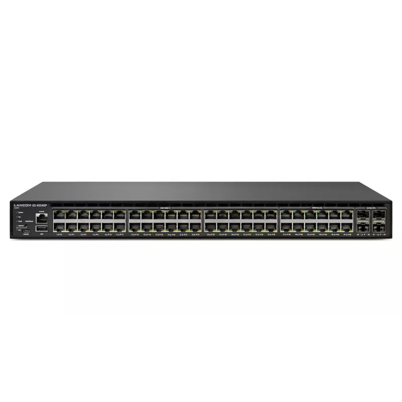 Hallittava kytkin Lancom Systems GS-4554XP L3 2.5G Ethernet 54 porttia PoE