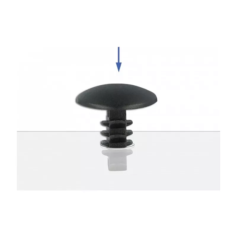 Joulukuusiklipsi DeLOCK 60188 musta nylon 10 kpl