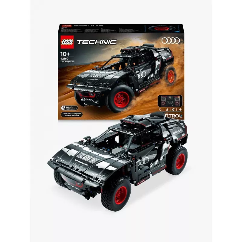 LEGO Technic maastoautomallin rakennussarja Audi RS Q e-tron 42160 — 914 osaa, suositeltu ikä 10+