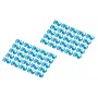 DIGITUS - kaapeliklipsit värikoodauksella - patch-kaapeleille - sininen (100 kpl pakkaus) (A-CC-B)
