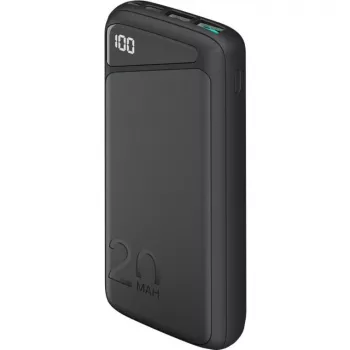 Pikalatausvaravirtalähde 20 000 mAh (musta, PD, Quick Charge 3.0, Super Charge)