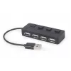 USB 2.0 -keskitin Gembird UHB-U2P4-05, 4 USB-liitäntää