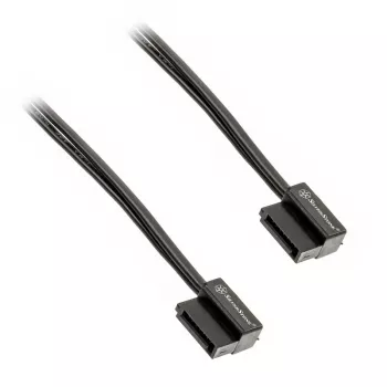 SilverStone SST-CP11B erittäin matala SATA-kaapeli - 50 cm, musta