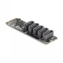 Sisäinen SATA-sovitin DELOCK 64241 M.2 (Key B+M) 5x SATA:an JMicron JMB585:llä, LED-ilmaisimet, PC:lle