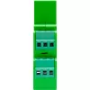 Shelly Pro Dimmer 2PM upotus sininen, vihreä, harmaa