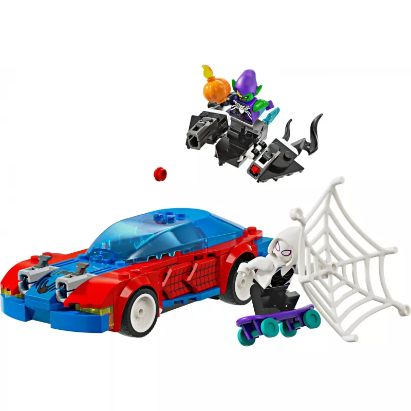 LEGO Marvel 76279 Spider-Man kilpa-auto & Venom Green Goblin rakennussarja