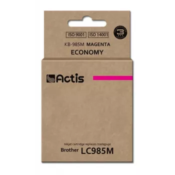 Mustepatruuna ACTIS KB-985M yhteensopiva Brother LC-985M magenta 19,5 ml, vakiokapasiteetti