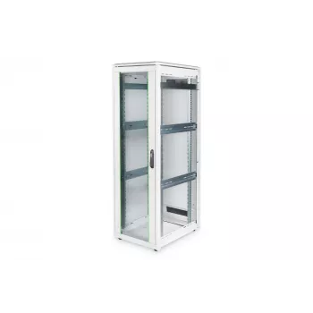 DIGITUS 36HE Unique verkkokaappi 600x800mm lasiovi harmaa