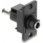 Paneeliasennusadapteri DC 5,5×2,1 mm liitin DC 5,5×2,1 mm pistokkeeseen, DELOCK 91116