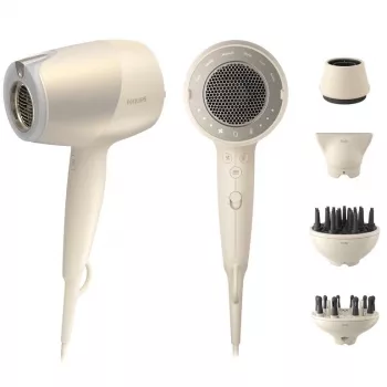 Hiustenkuivaaja Philips 9000-sarja BHD829/00, 1800 W, ioninen, 3 lämpö-/3 nopeusasetusta, 4 suutinta (keskitin, diffuusori), beige