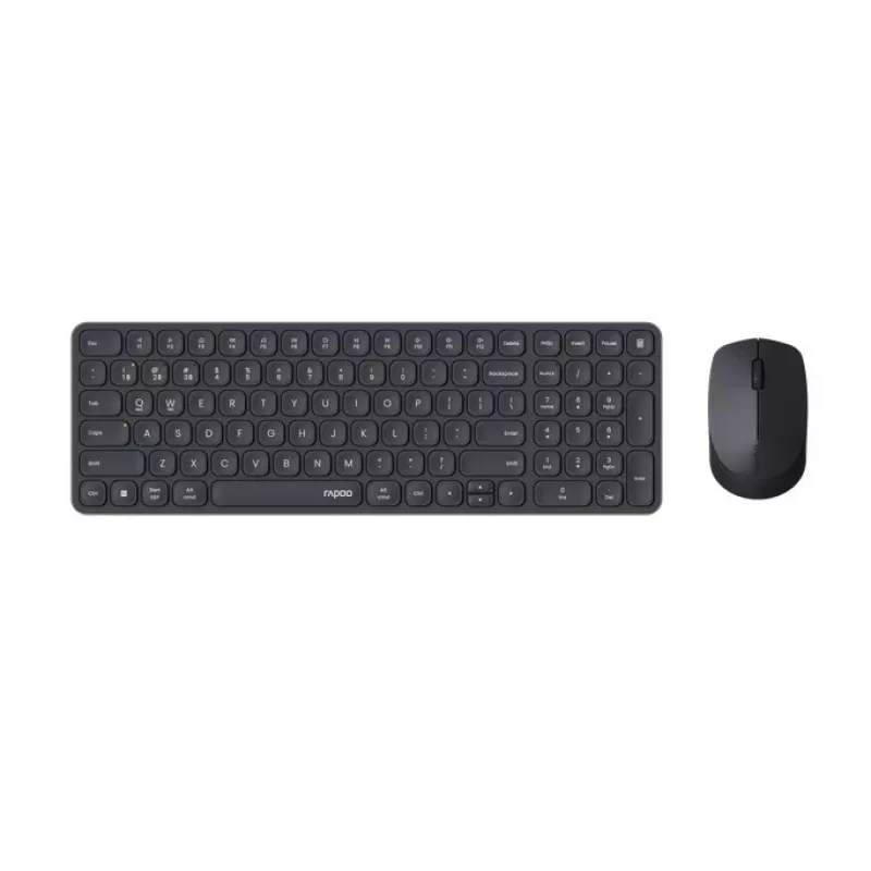 Rapoo 9310M langaton multi-mode-näppäimistö- ja hiirisetti, musta