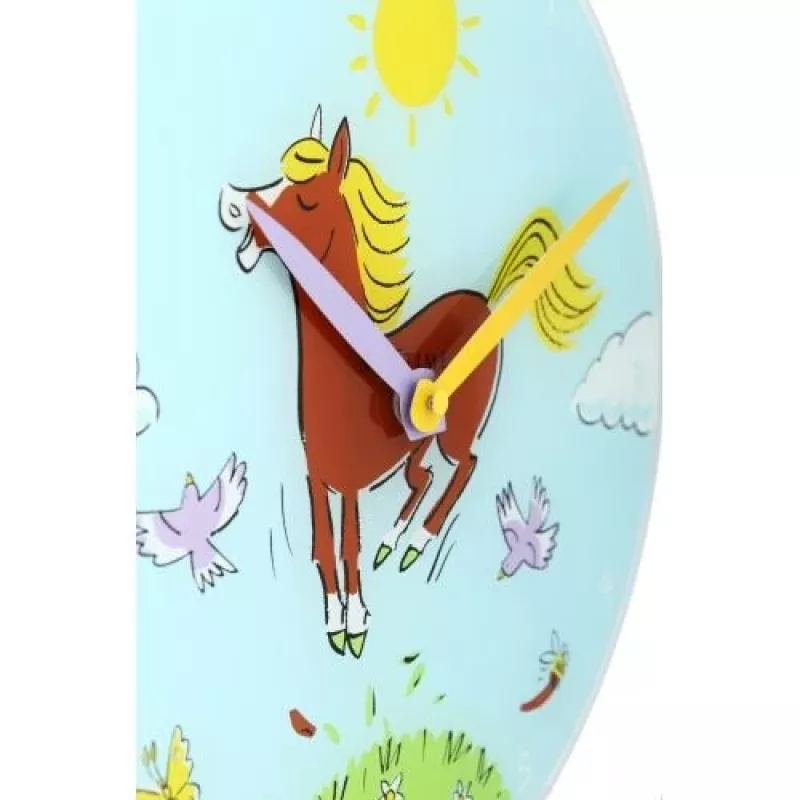 NeXtime kello 8812 Jump for joy, Ø30 cm, seinäkello, sininen/monivärinen