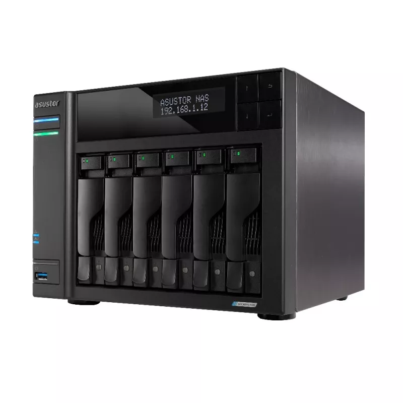 Asustor LOCKERSTOR 6 NAS työpöytä Intel® Celeron® N5105 8 GB DDR4 HDD ADM musta