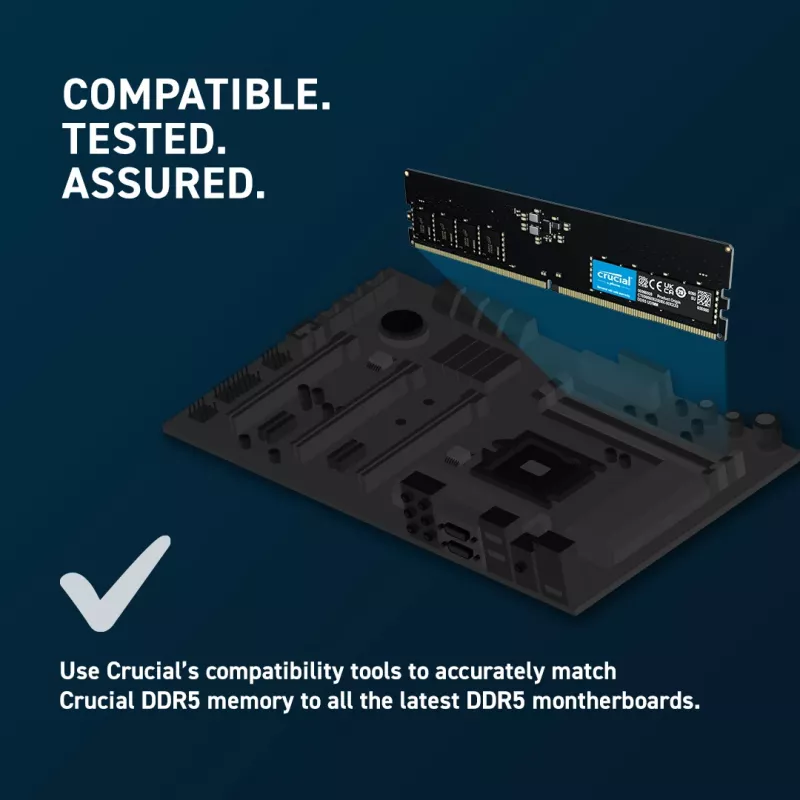 MUISTI DIMM 32GB DDR5-4800/KIT2 CT2K16G48C40U5 CRUCIAL