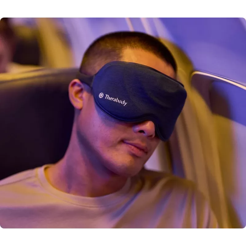 Therabody SleepMask hierontalaite kasvoille musta, sininen