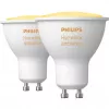 LED-GU10-lamput tuplapakkaus ja Hue Bridge – Philips Hue White Ambiance, korvaa 35W
