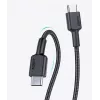 Aukey CB-CD45 USB-C – USB-C -kaapeli, Quick Charge, 0,9 m, musta