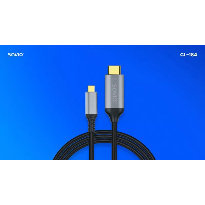 Kaapeli USB-C - HDMI v2.0b, 3m, kupari CL-184
