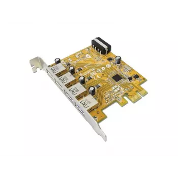 Sisäinen USB 3.2 Gen 1 (5 Gbit/s) PCIe-liitäntäkorttisovitin — Sunix USB4300N, 78×121×18 mm