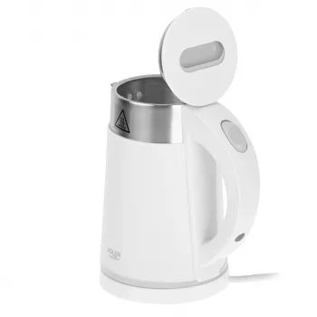 Vedenkeitin Adler AD 1372w – 0,6 L, 800 W, ruostumaton teräskotelo, kosketusohjaus