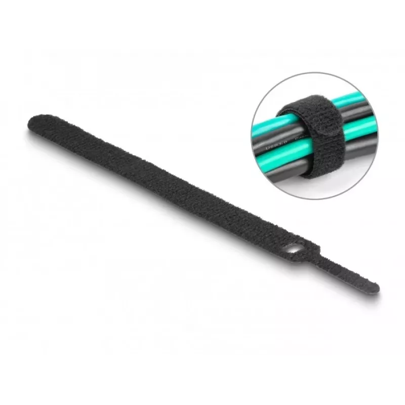 Tarranauhakiristin DeLOCK 19010 150x12mm musta 10 kpl