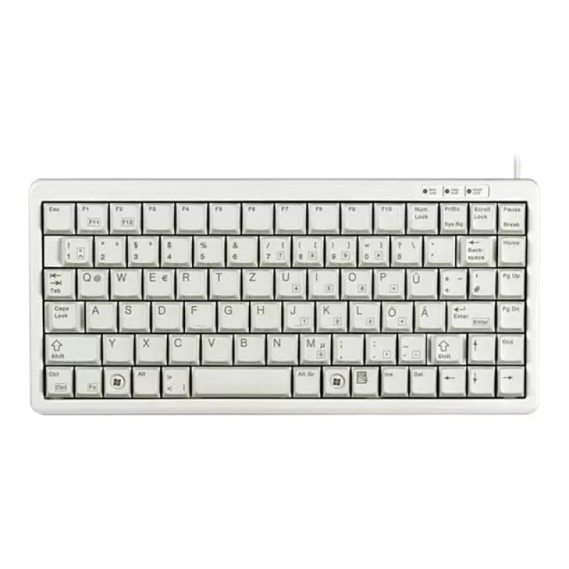 Cherry G84-4100 kompakti näppäimistö, vaaleanharmaa, USB/PS/2