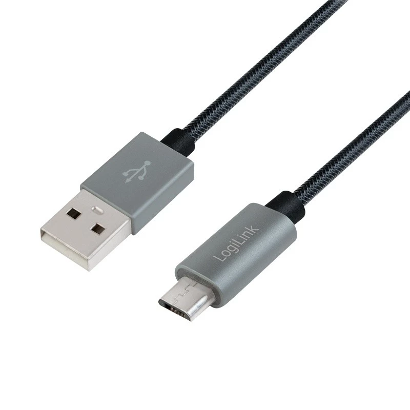 Synkronointi- ja latauskaapeli USB-A - Micro-B pistoke 2m