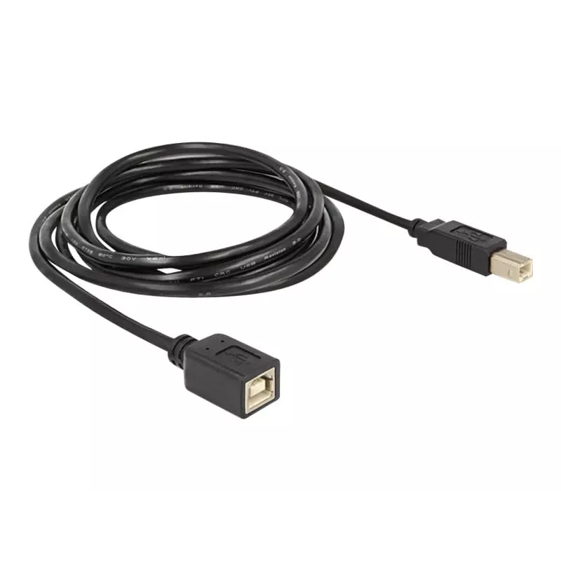 USB-kaapeli DeLOCK USB2.0-B 2 m USB B musta