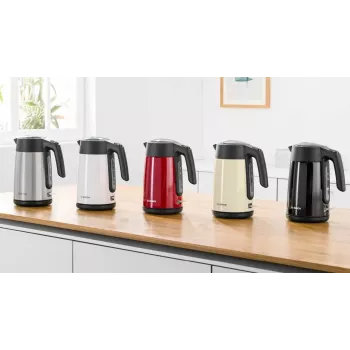 Sähköinen vedenkeitin Bosch TWK7L464 – 1,7 l tilavuus, 2400 W, punainen, muovikotelo